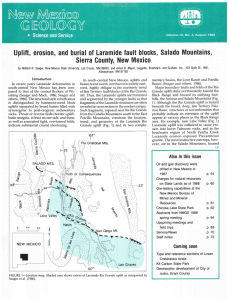 Mountains, fault blocks, Salado