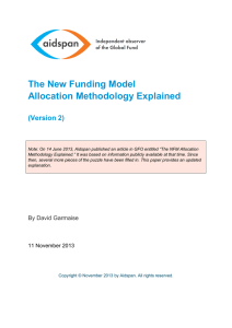 The New Funding Model Allocation Methodology Explained  (Version 2)