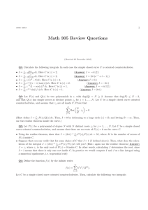 Math 305 Review Questions
