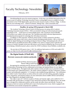Faculty Technology Newsletter February, 2015