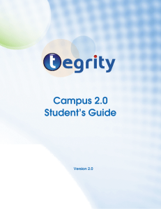 Campus 2.0 Student’s Guide Version 2.0