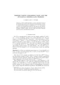 PERIODIC POINTS, LINEARIZING MAPS, AND THE DYNAMICAL MORDELL-LANG PROBLEM