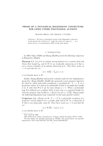 PROOF OF A DYNAMICAL BOGOMOLOV CONJECTURE FOR LINES UNDER POLYNOMIAL ACTIONS