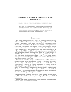 TOWARDS A DYNAMICAL MANIN-MUMFORD CONJECTURE