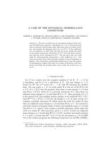 A CASE OF THE DYNAMICAL MORDELL-LANG CONJECTURE