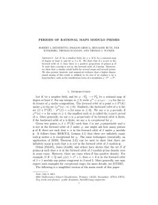 PERIODS OF RATIONAL MAPS MODULO PRIMES