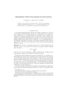 PREPERIODIC POINTS FOR FAMILIES OF POLYNOMIALS