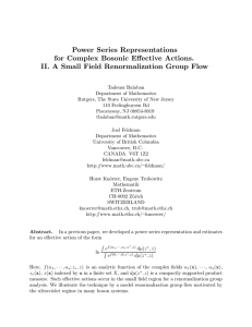 Power Series Representations for Complex Bosonic Effective Actions.