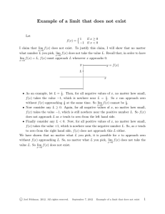 Example of a limit that does not exist