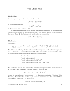 The Chain Rule