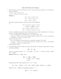 Math 227 Problem Set I Solutions