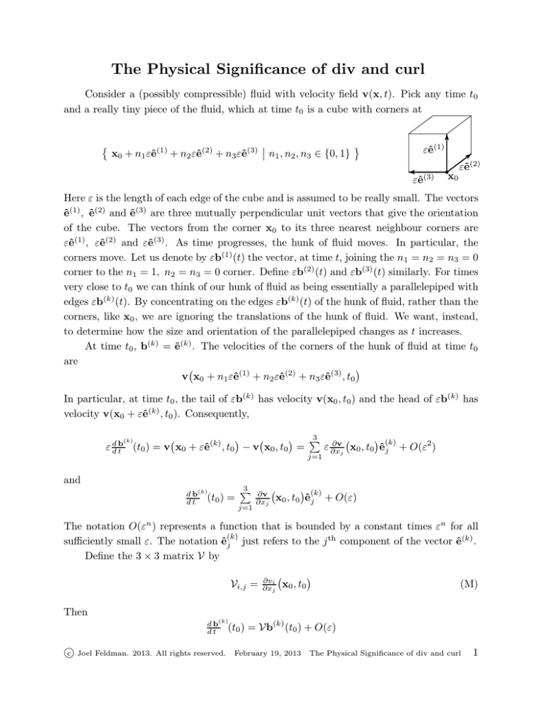 the-physical-significance-of-div-and-curl