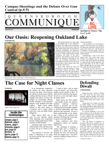 Our Oasis: Reopening Oakland Lake Control (p.4-5)