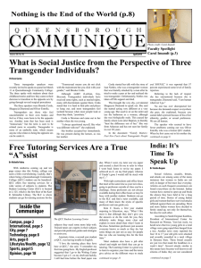 What is Social Justice from the Perspective of Three Transgender Individuals?