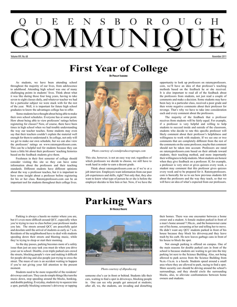 First Year Of College