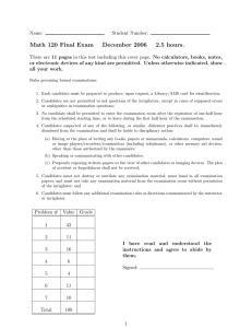 Math 120 Final Exam December 2006 2.5 hours.