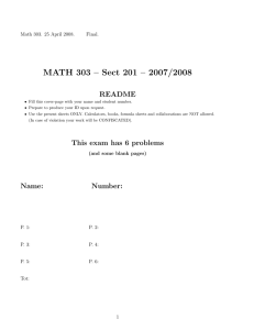 MATH 303 – Sect 201 – 2007/2008 README Final.
