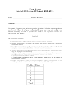 Final Exam Math 340 Section 202 April 20th 2011