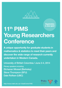 11 PIMS Young Researchers Conference