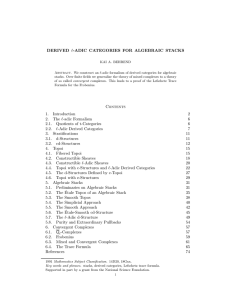 ℓ-ADIC CATEGORIES FOR ALGEBRAIC STACKS DERIVED