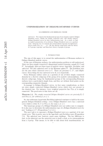 UNIFORMIZATION OF DELIGNE-MUMFORD CURVES