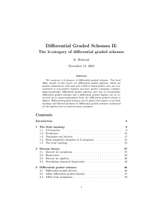 Differential Graded Schemes II: The 2-category of differential graded schemes K. Behrend