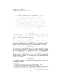 ON THE DIOPHANTINE EQUATION |ax − by | = 1