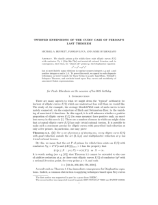 TWISTED EXTENSIONS OF THE CUBIC CASE OF FERMAT’S LAST THEOREM