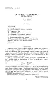 THE INVARIANT TRACE FORMULA. 11. GLOBAL THEORY 3.