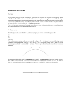 Mathematics 308—Fall 1996 Curves