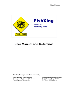 FishXing User Manual and Reference Version 3