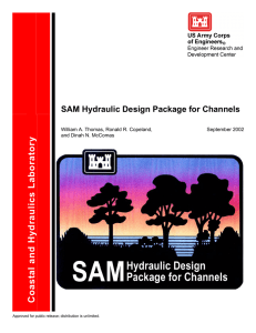 al and Hydraulics Laboratory Coast SAM Hydraulic Design Package for Channels