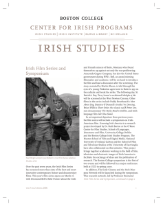 irish studies  center for irish programs Irish Film Series and