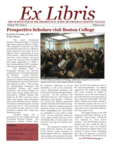 Prospective Scholars visit Boston College