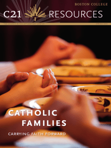 CatholiC Families Carrying Faith Forward