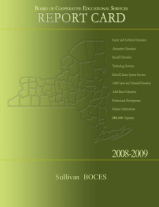   2008­2009    Sullivan BOCES