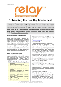 Enhancing the healthy fats in beef Final update