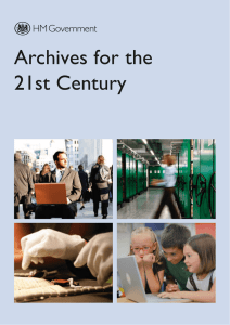 Archives for the 21st Century