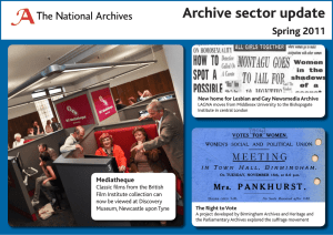 Archive sector update Spring 2011 Mediatheque