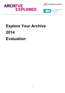 Explore Your Archive 2014 Evaluation