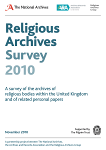 Religious Archives  Survey