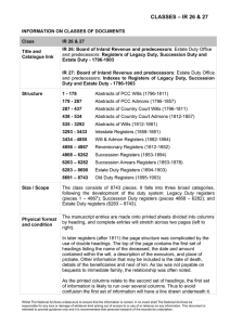 CLASSES – IR 26 &amp; 27