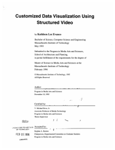 Customized  Data  Visualization  Using Structured  Video