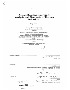 Action-Reaction  Learning: Behaviour