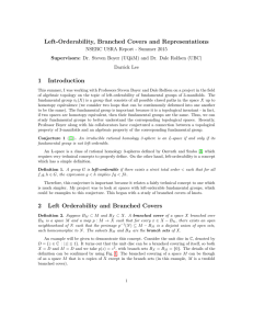 Left-Orderability, Branched Covers and Representations