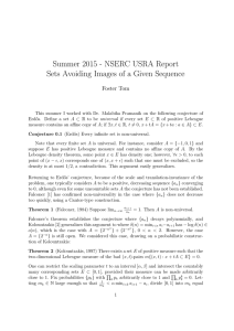 Summer 2015 - NSERC USRA Report Foster Tom