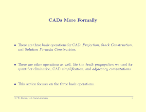 CADs More Formally