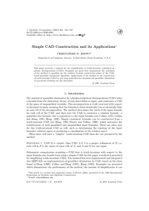 J. Symbolic Computation (2001) 31, 521–547 doi:10.1006/jsco.2000.0394 Available online at  on