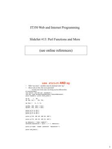 (see online references)  IT350 Web and Internet Programming