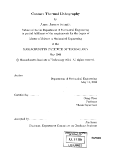 Contact  Thermal  Lithography Aaron  Jerome  Schmidt